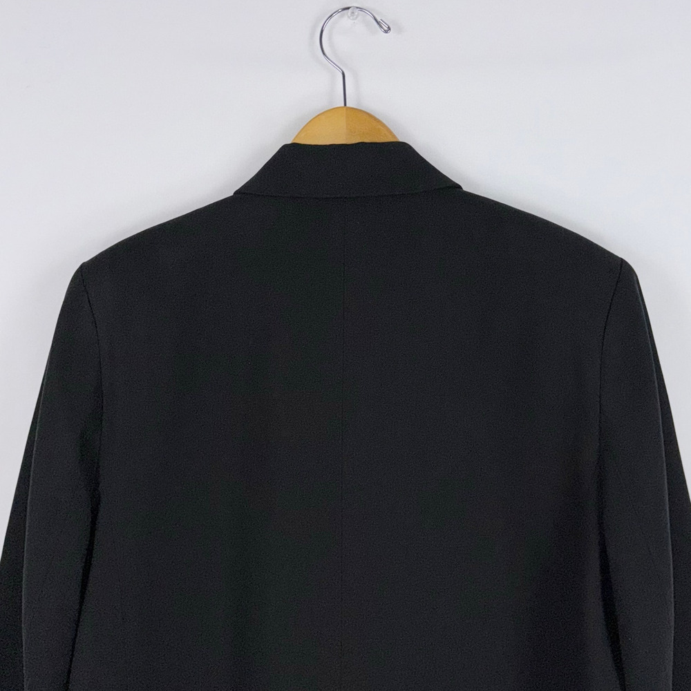 Everlane The Tencel Oversized Blazer Women's Size 10 Black Preppy Modern - Picture 8 of 15
